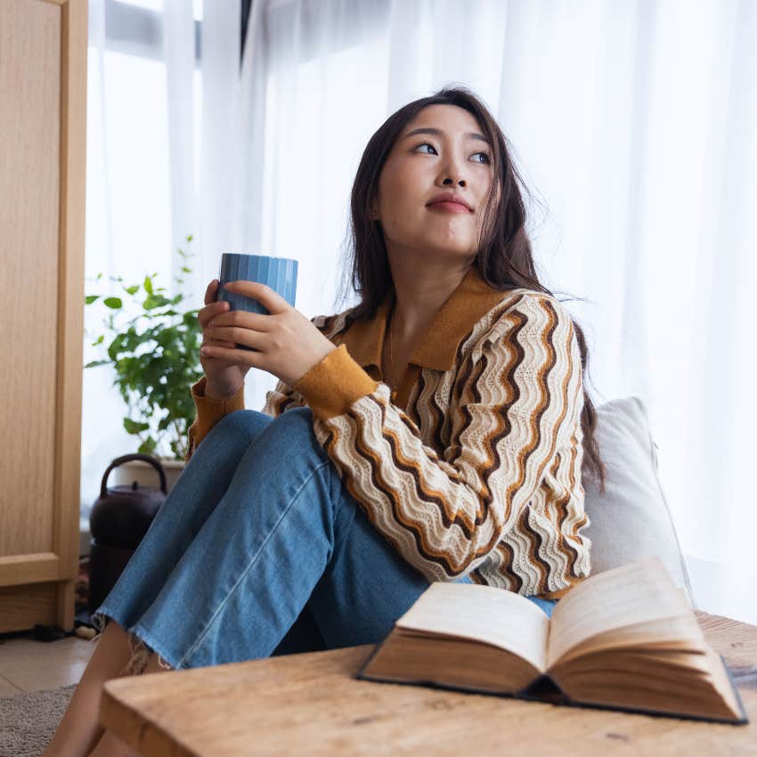 woman who feels better when her husband isn't home because he treats her like an employee