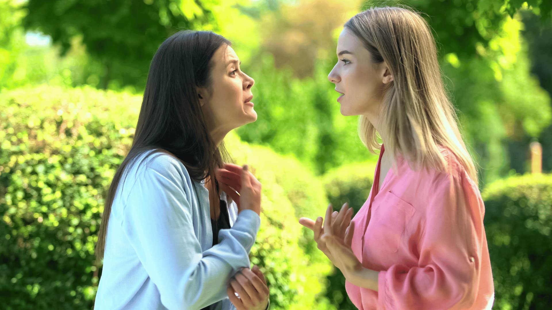 woman raised by parents who yelled a lot asking why a friend is doing this to her