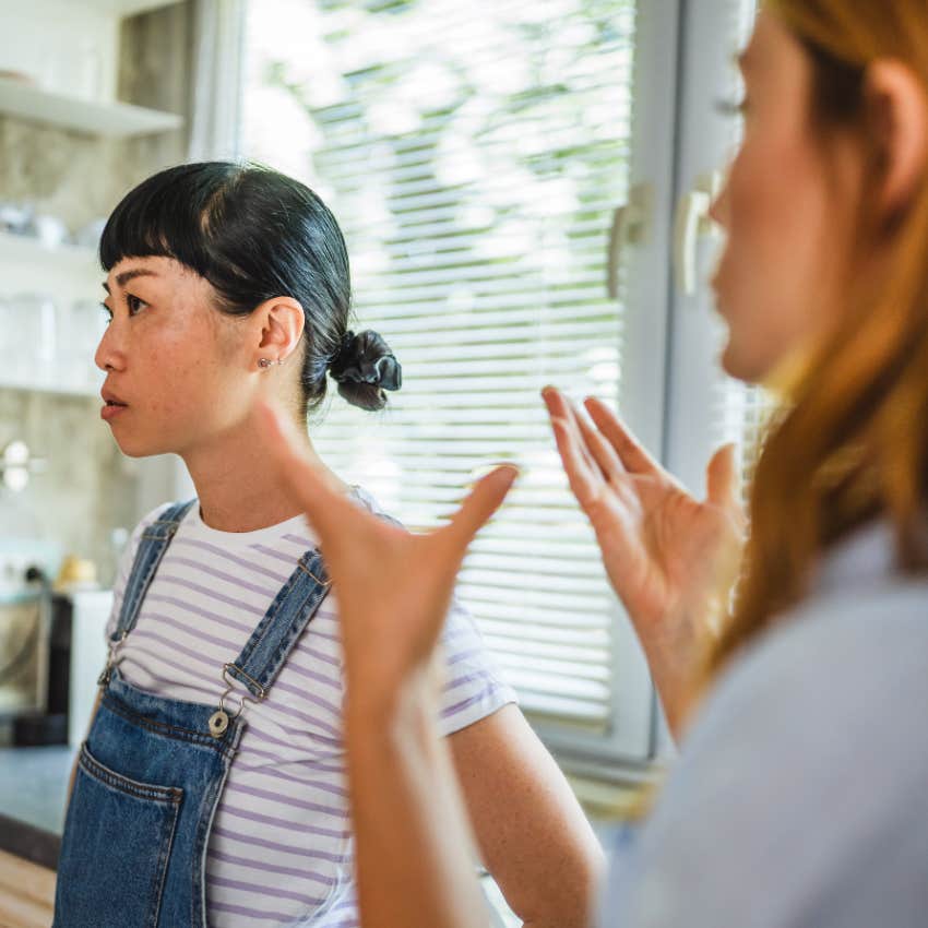Woman who expects constant access with her friend.