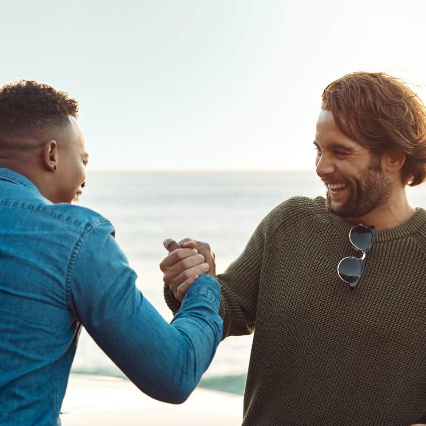 loyal friend making another man feel better