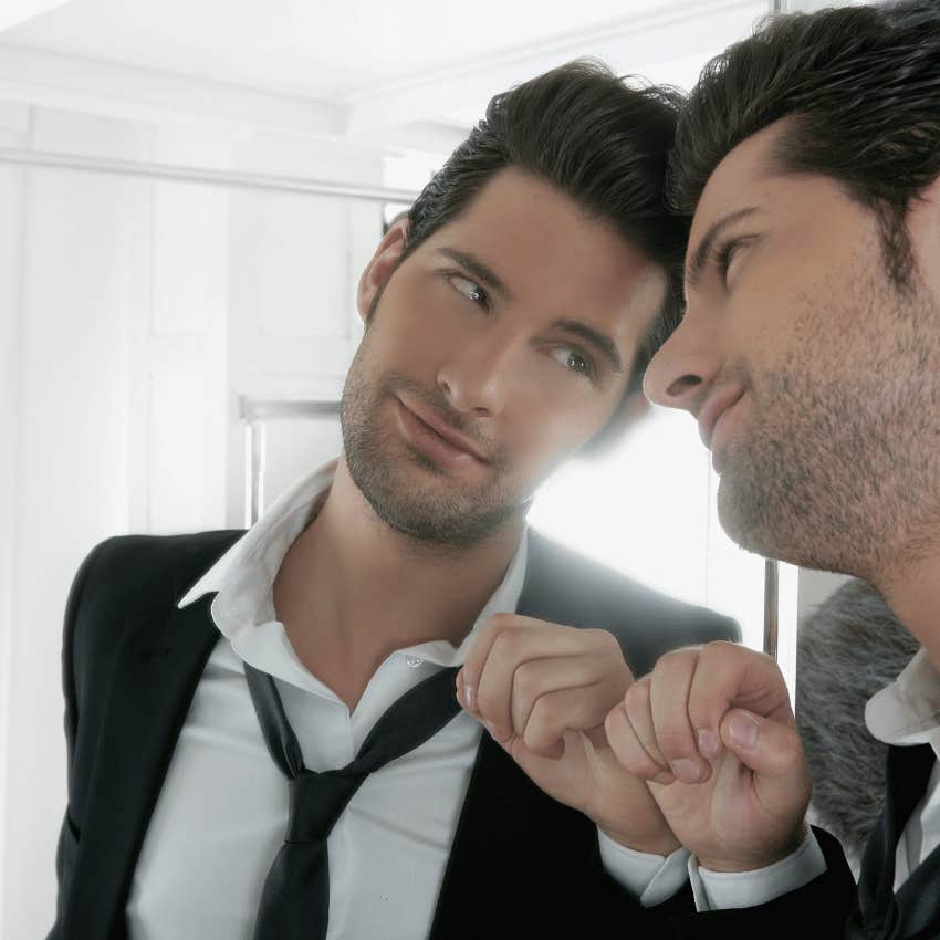 man feeling the pressure of male insecurity