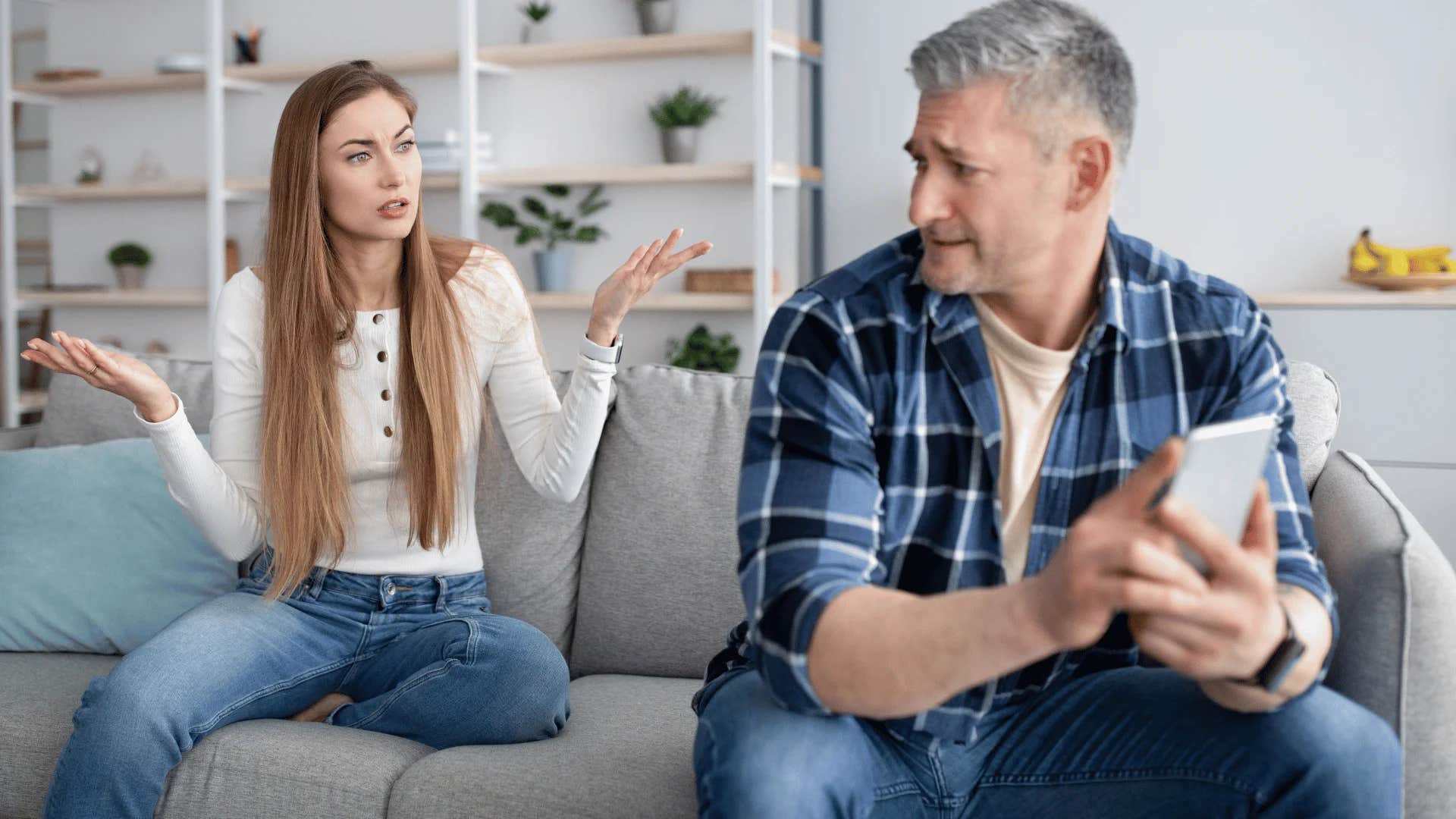 man telling partner i didn't ask for your opinion
