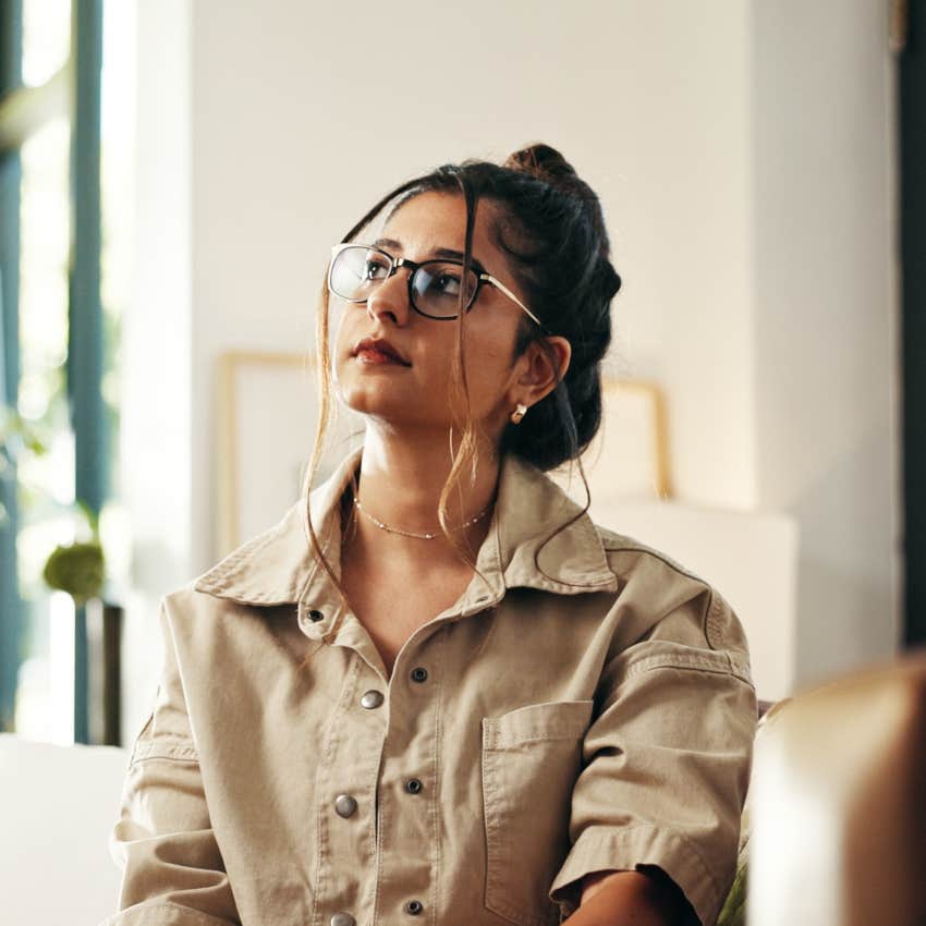 woman with a mentally and emotionally complex minds saying she needs time to process