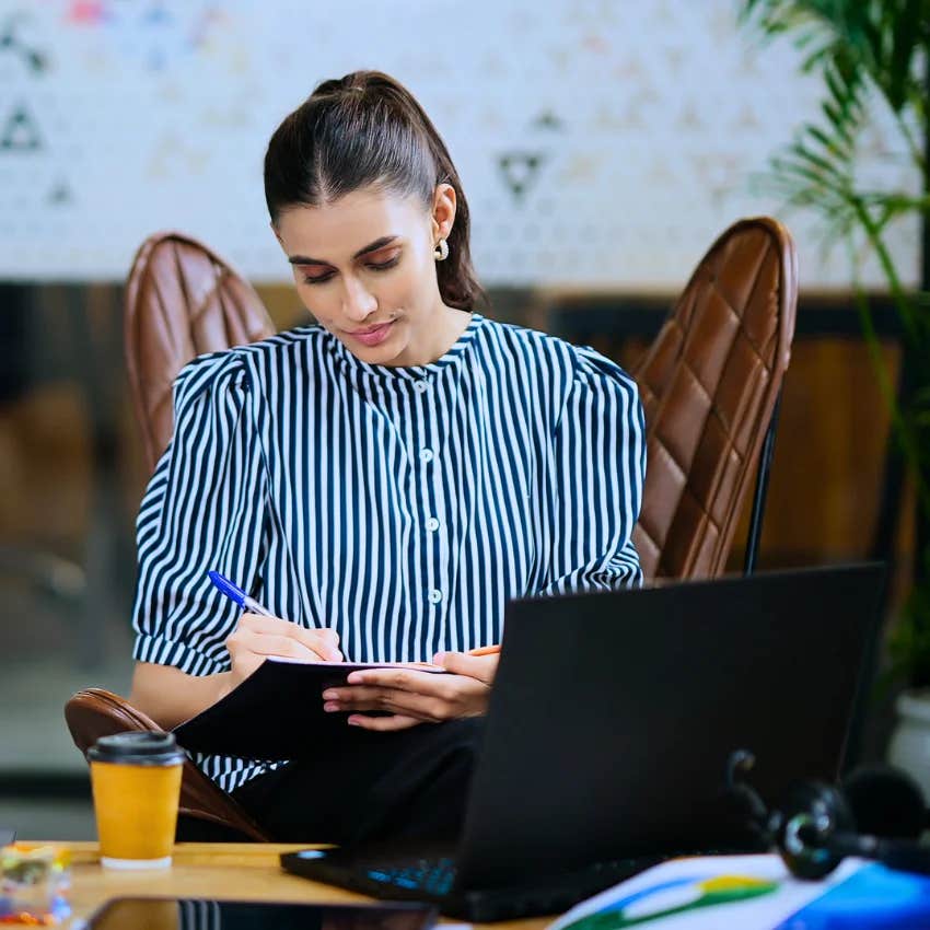 gen z woman planning a no-spend month and taking credit for the trend 
