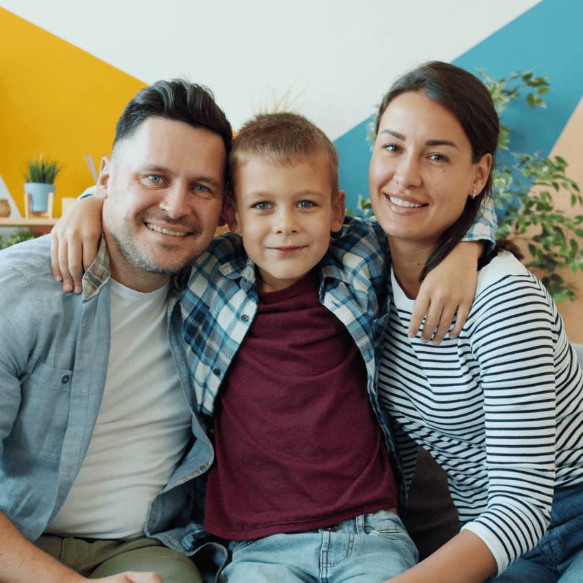 parents being openly caring with one another are raising a competent boy