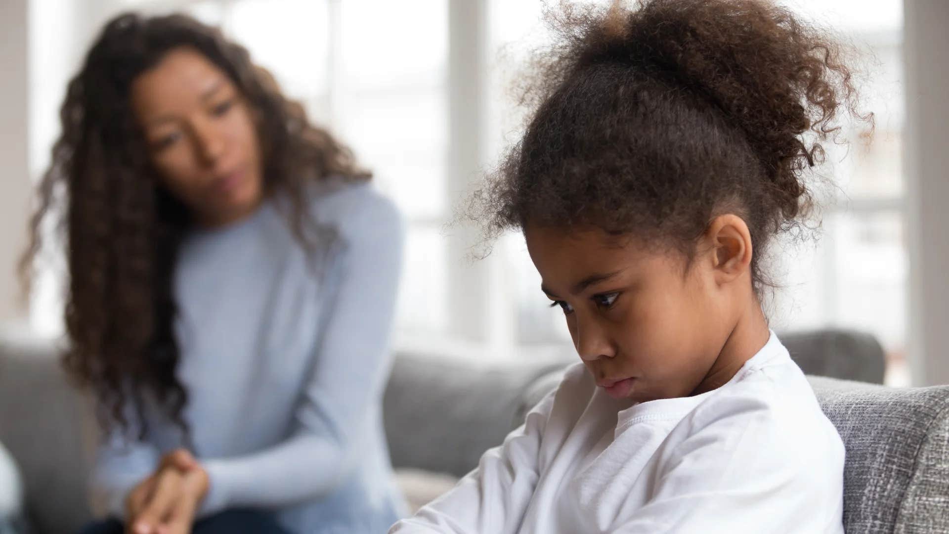 young girl being told i'm so disappointed in you
