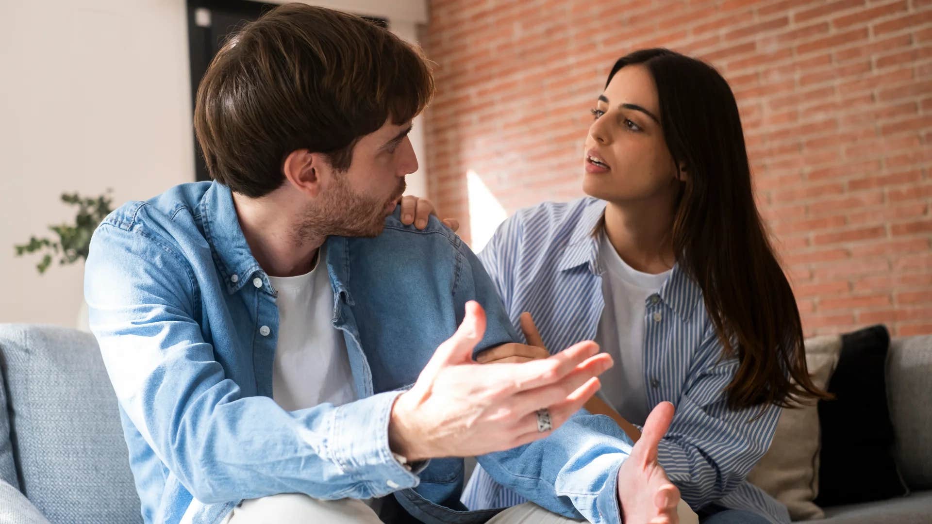 man telling partner i didn't think you'd care