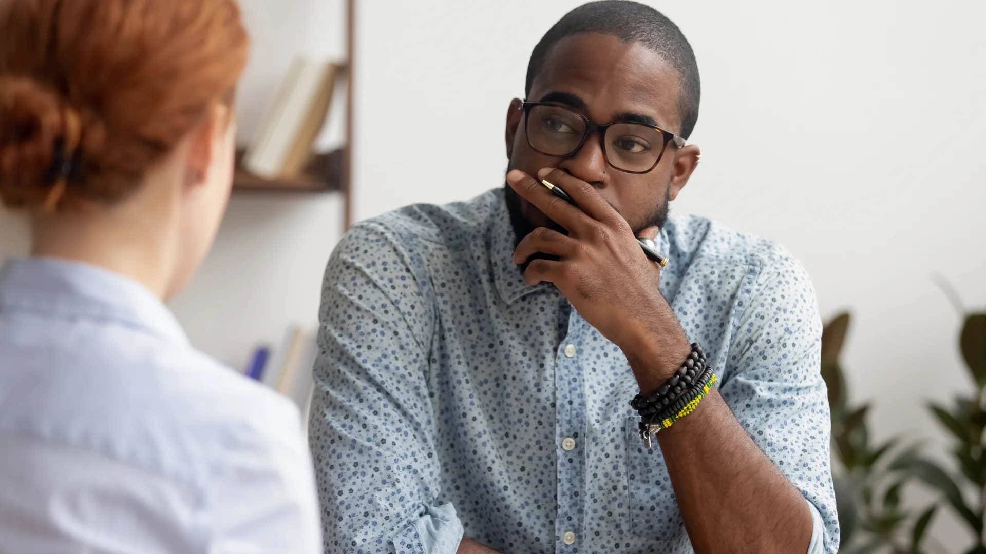 man telling colleague i expect people to treat me with respect