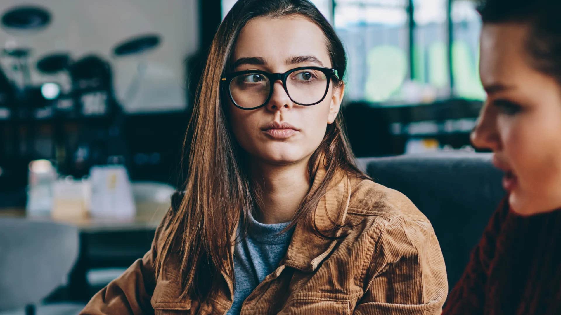 young woman being told let's focus on what we can control