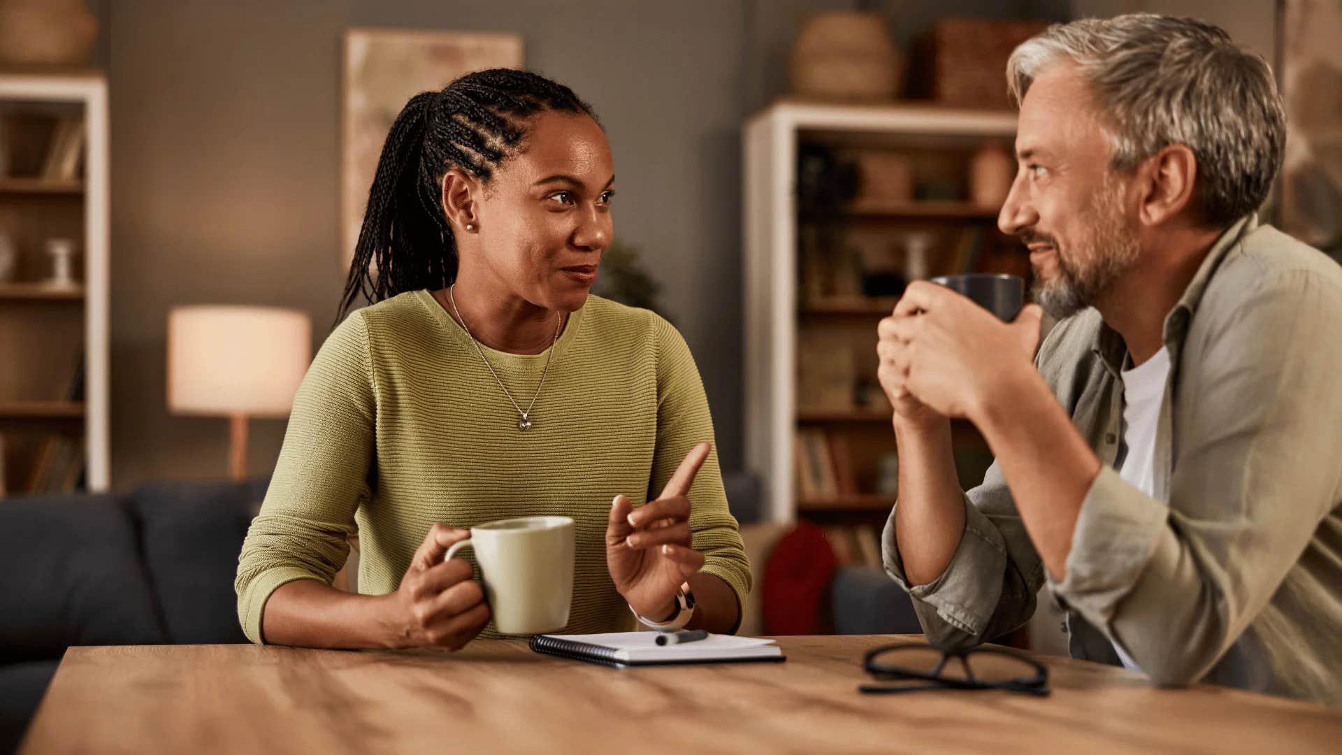 woman setting boundary saying i'm going to need to tap out of this conversation