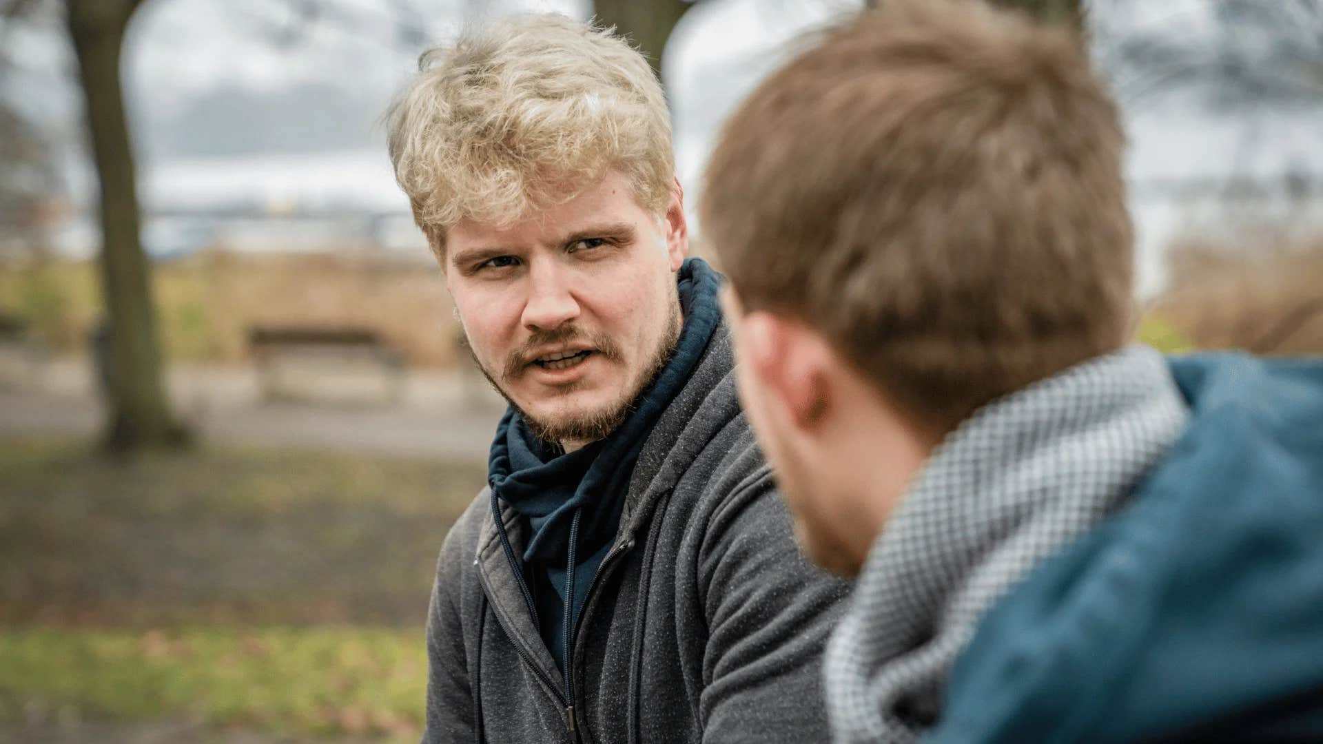 man telling friend we need to align on key objective before we can move forward