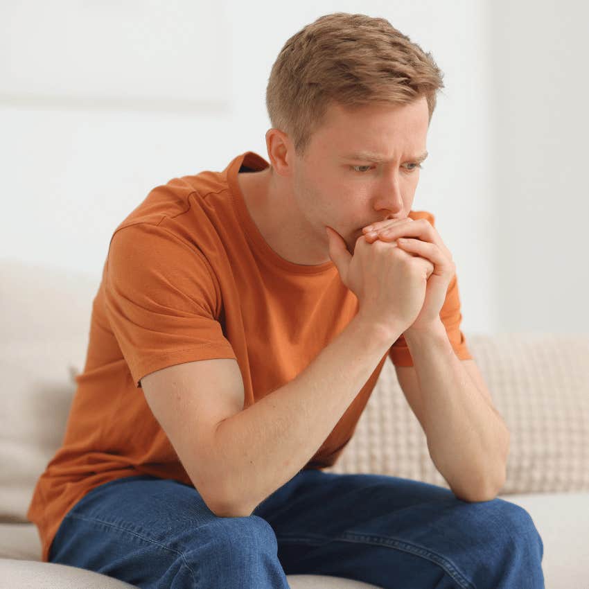man having a look at what he may be doing wrong and right