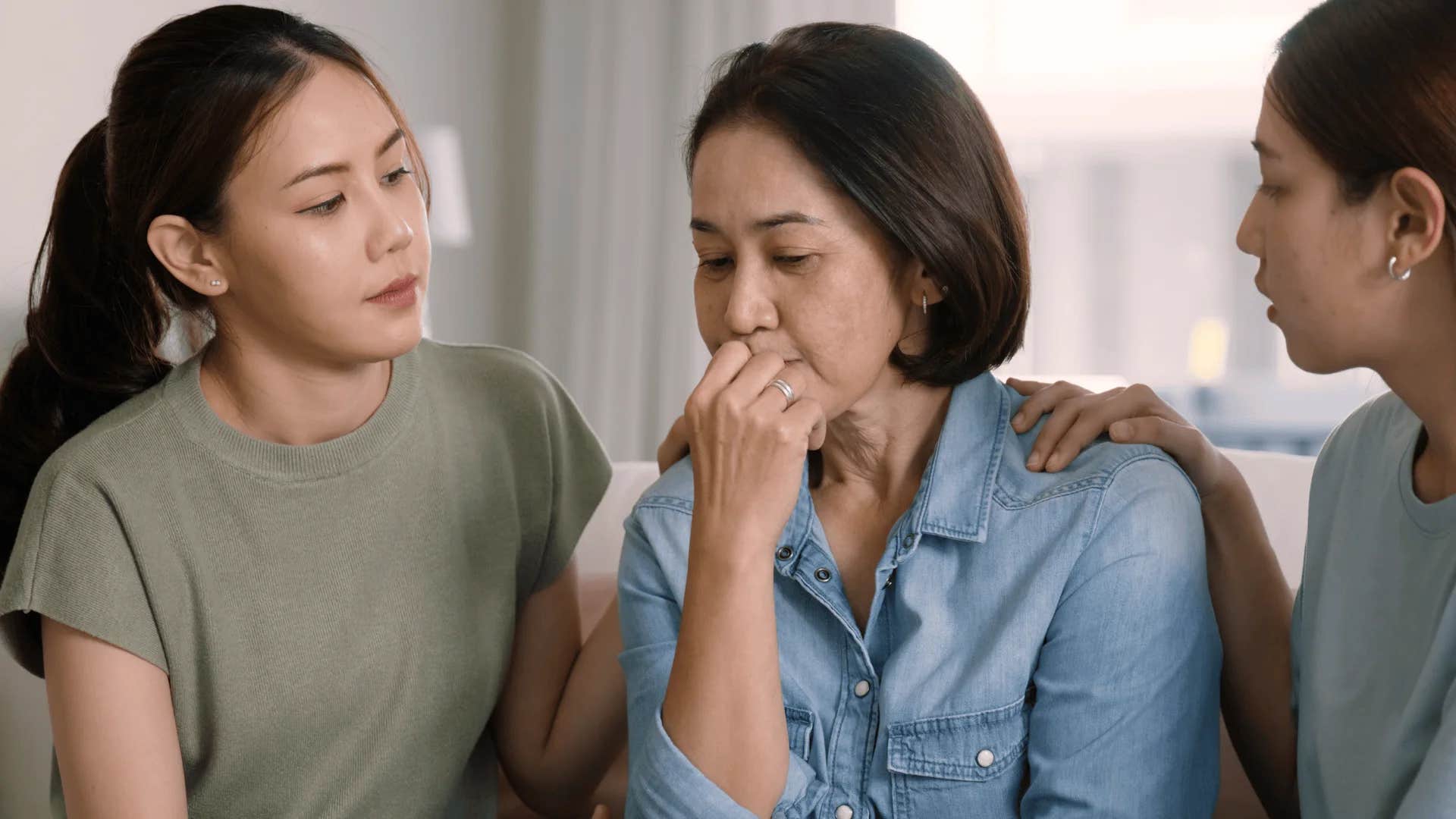young women asking older woman tell me more about that