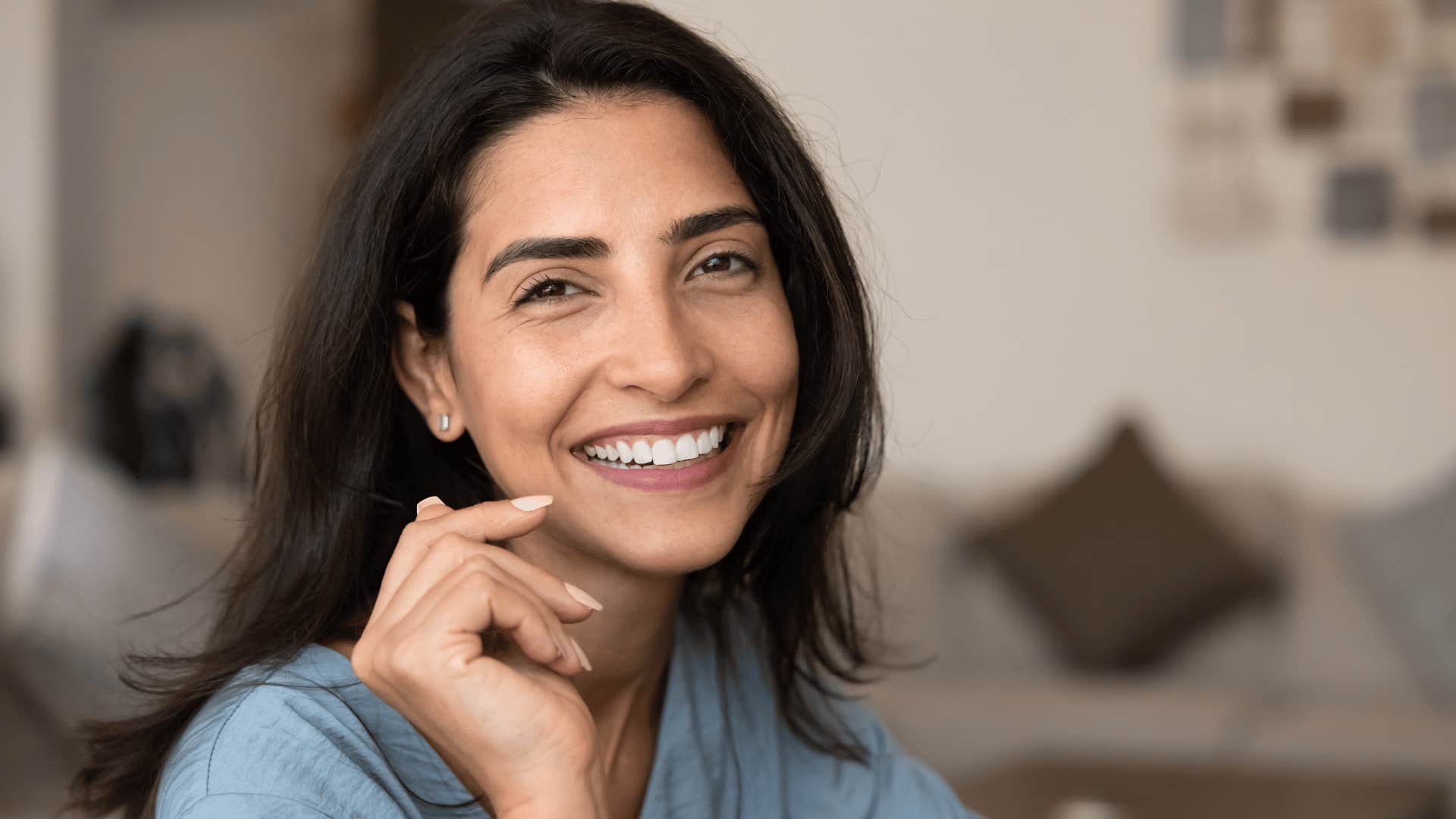 woman with emotional courage admitting she's allowed to change
