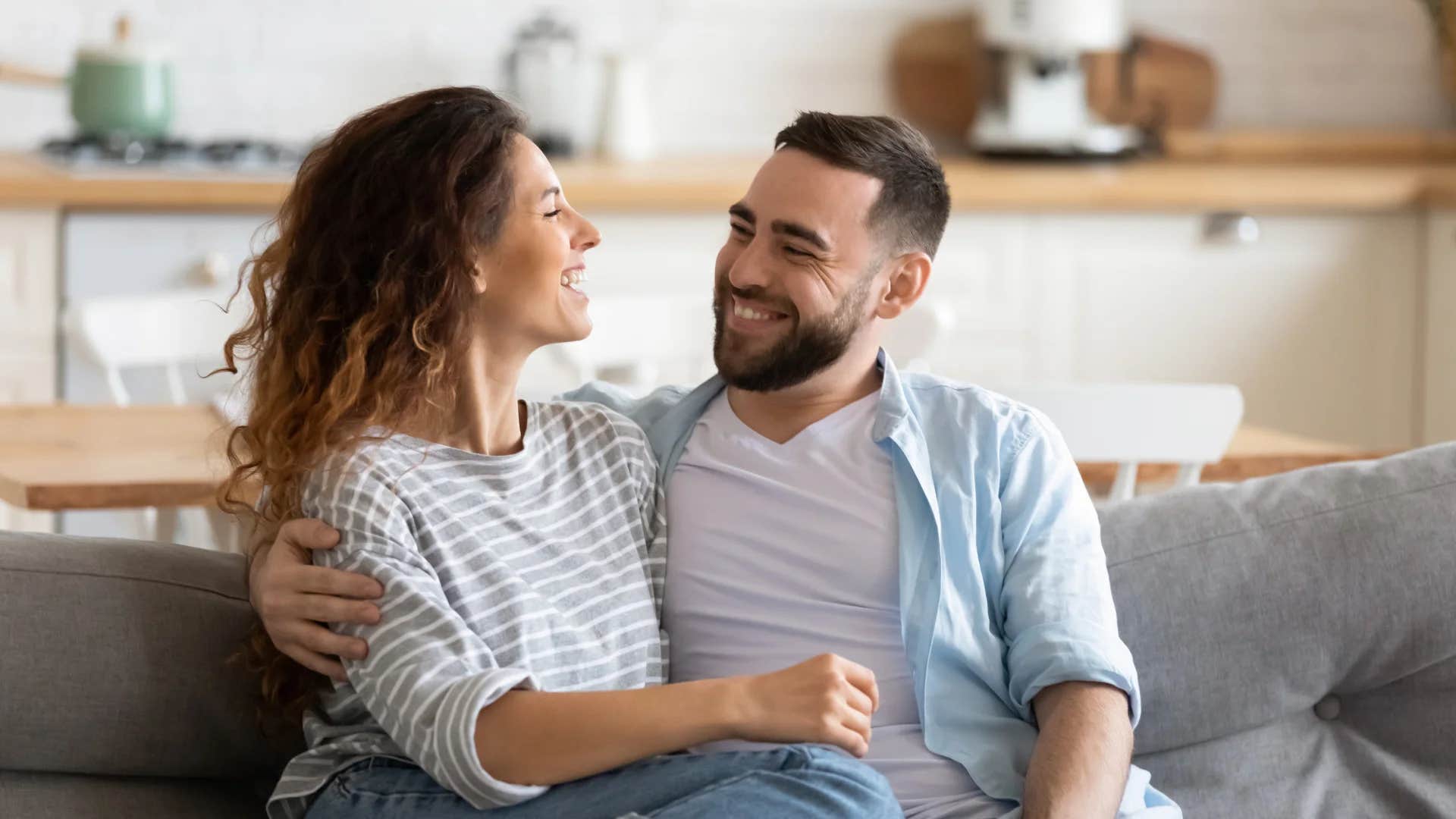 man telling woman thank you for everything you do