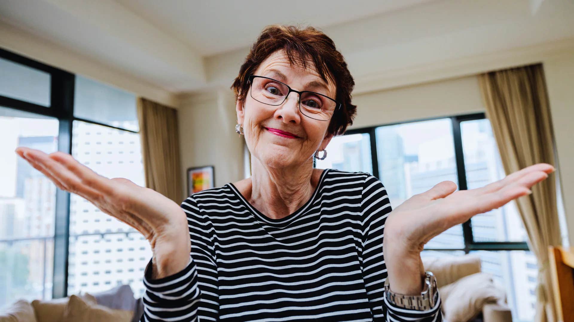 older woman with low emotional maturity saying i'm just being honest