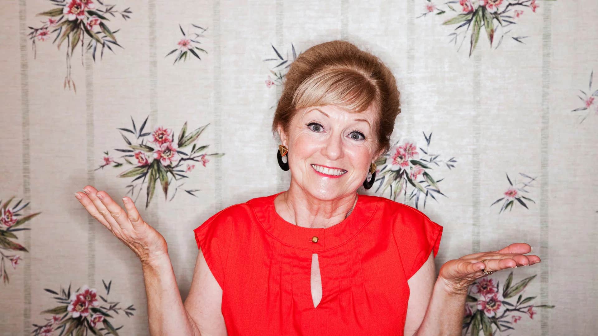older woman with low emotional maturity saying whatever