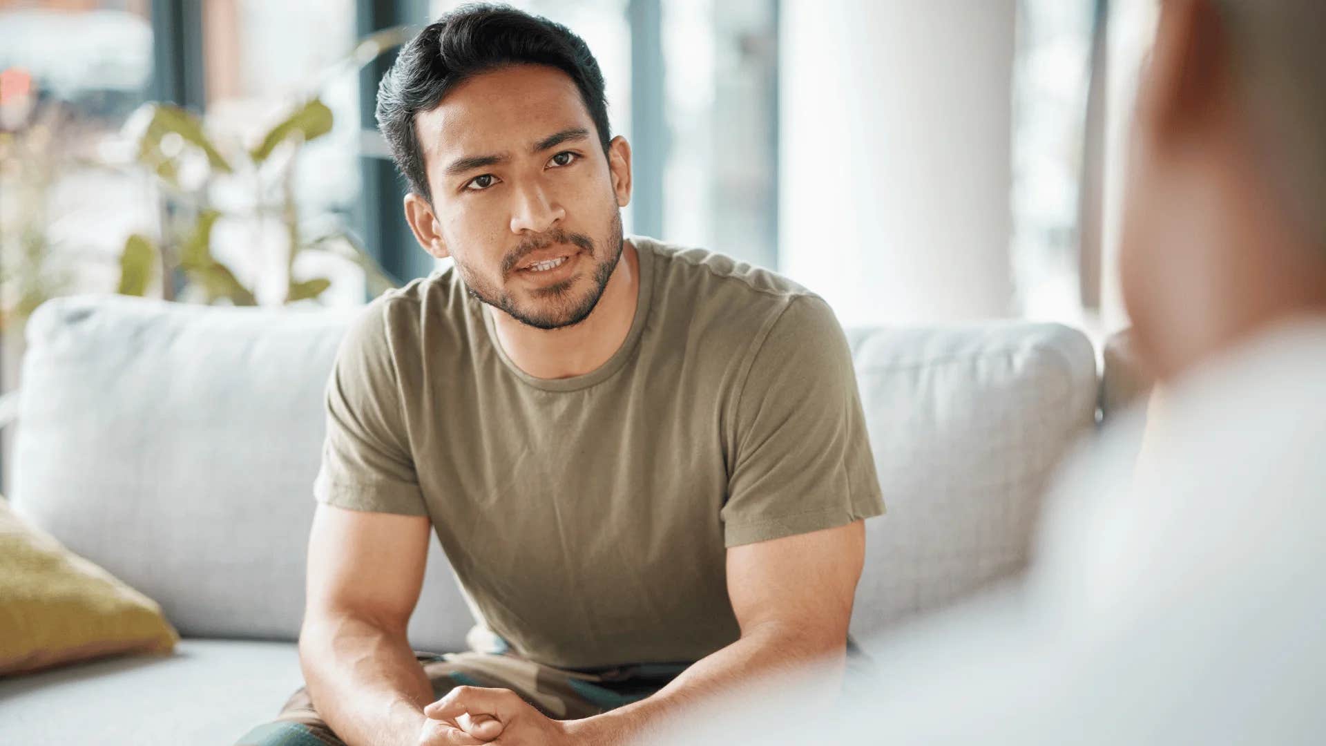 man telling friend i guess i'm just a terrible person then