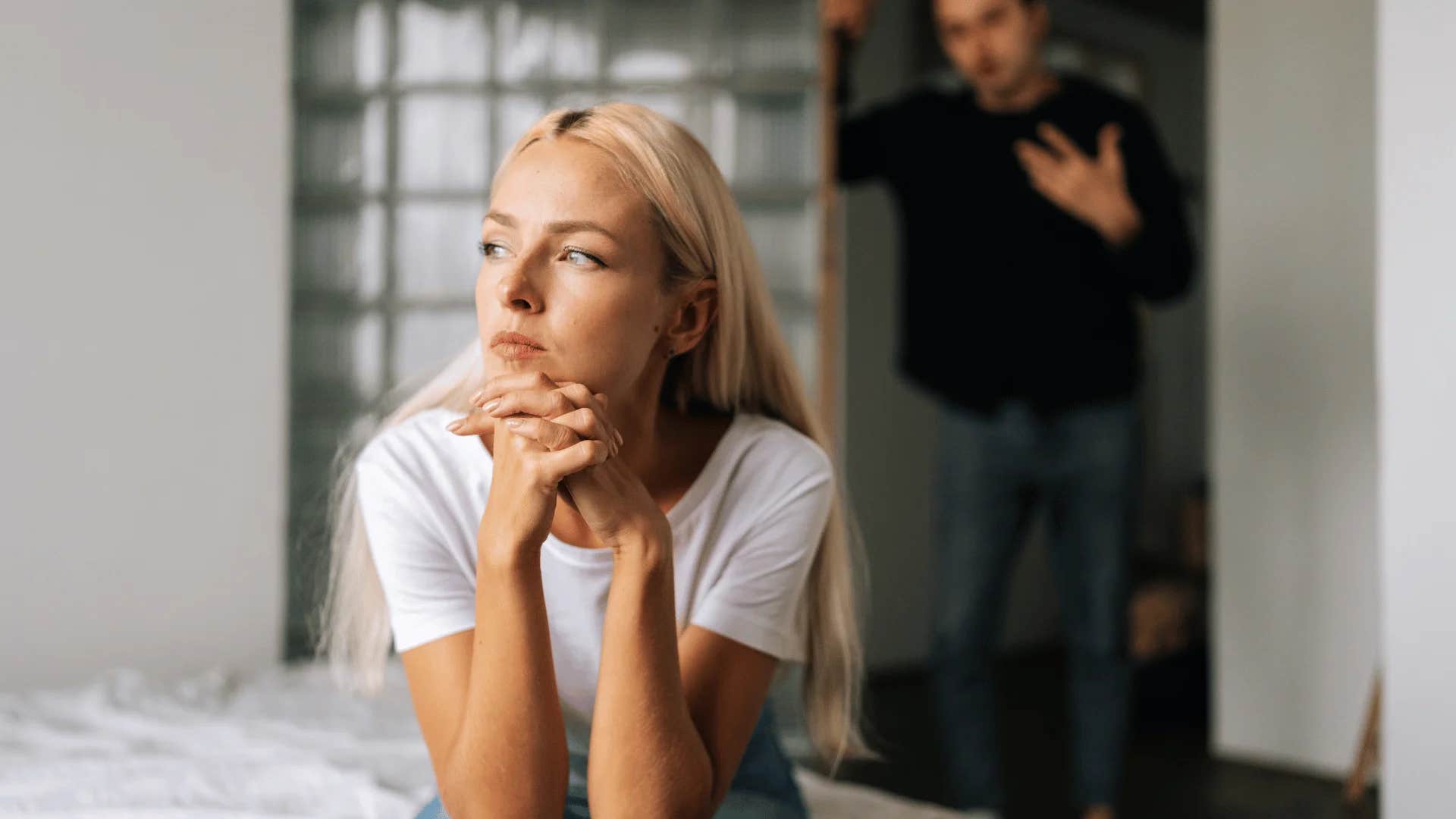 woman being told she's too sensitive