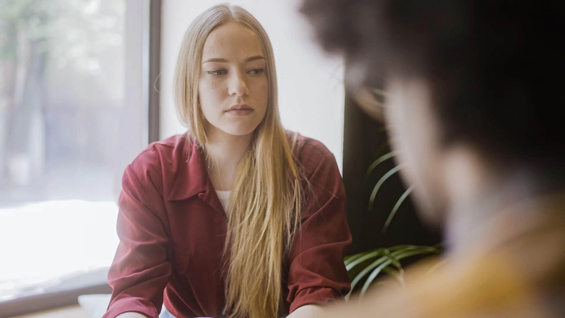 woman being told to just push through it
