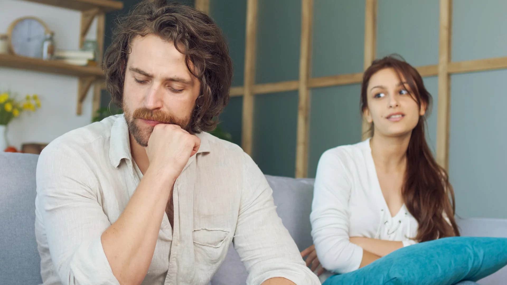 man being told he makes things more difficult than they need to be