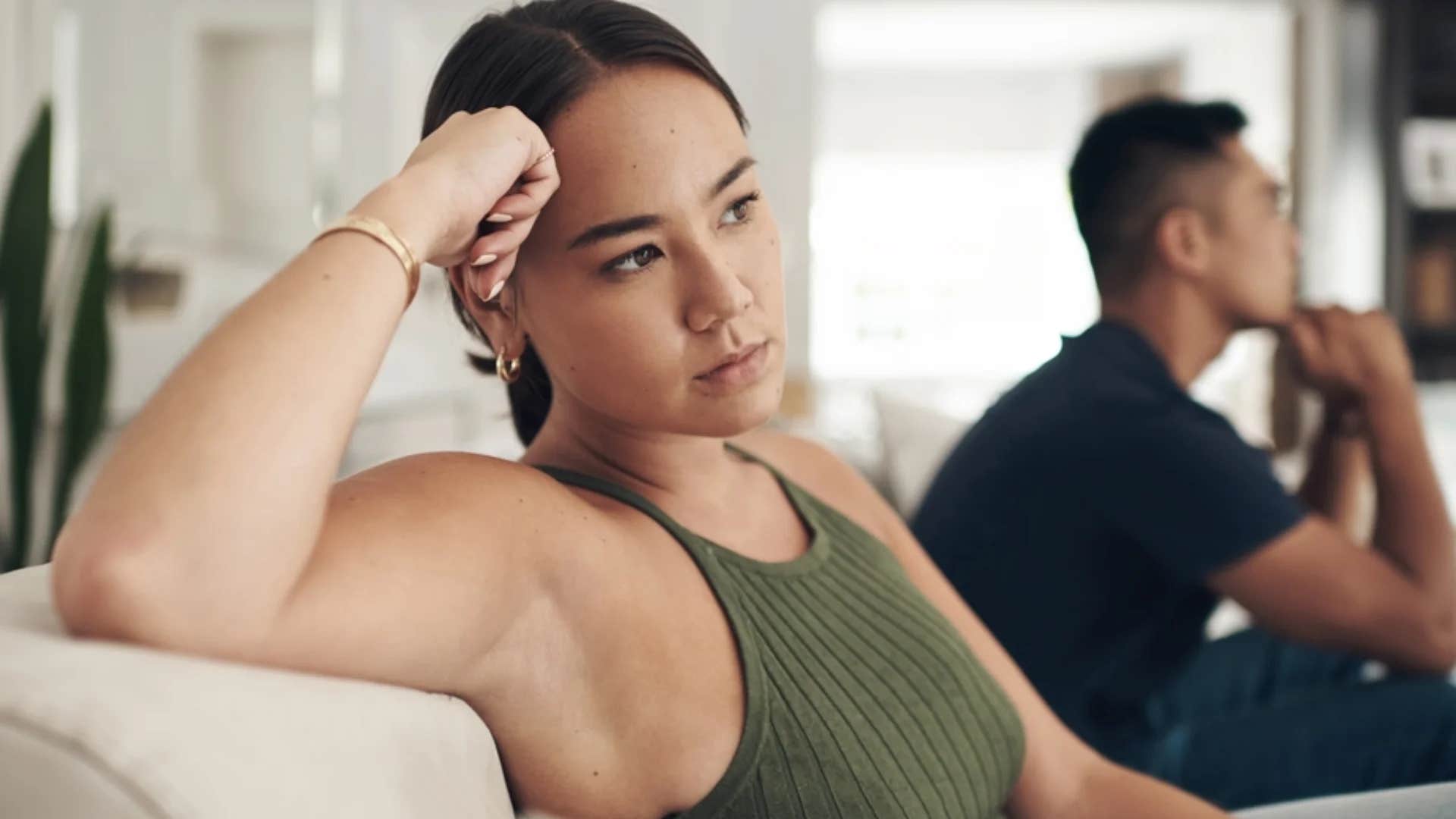 upset woman saying i feel like i'm the only one trying