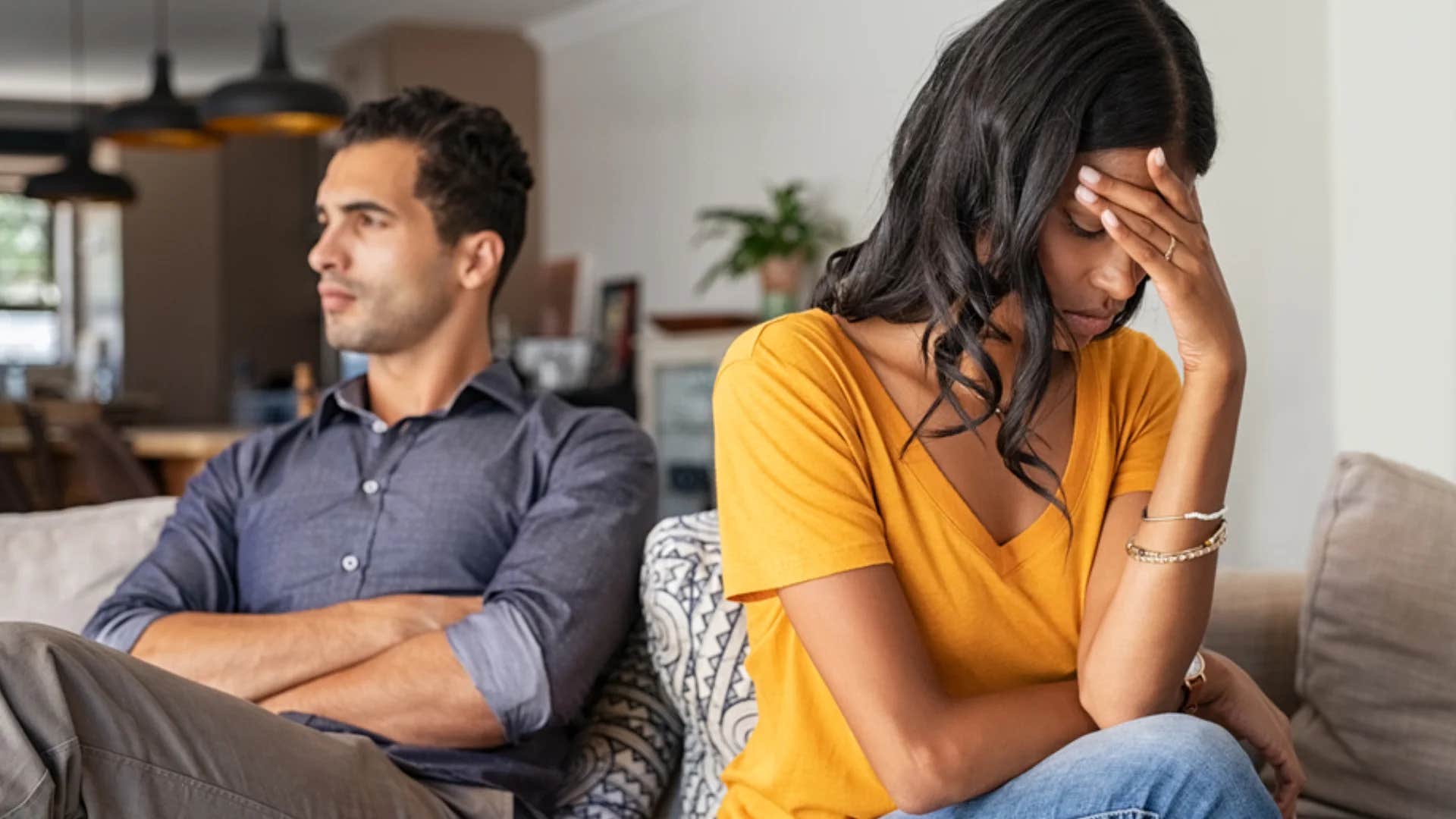 upset woman telling partner things aren't how they used to be