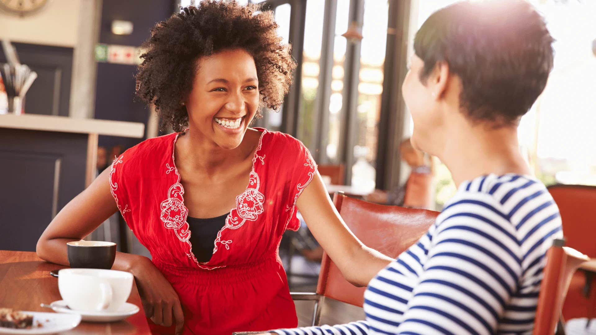 woman telling friend that punctuality is a sign of respect