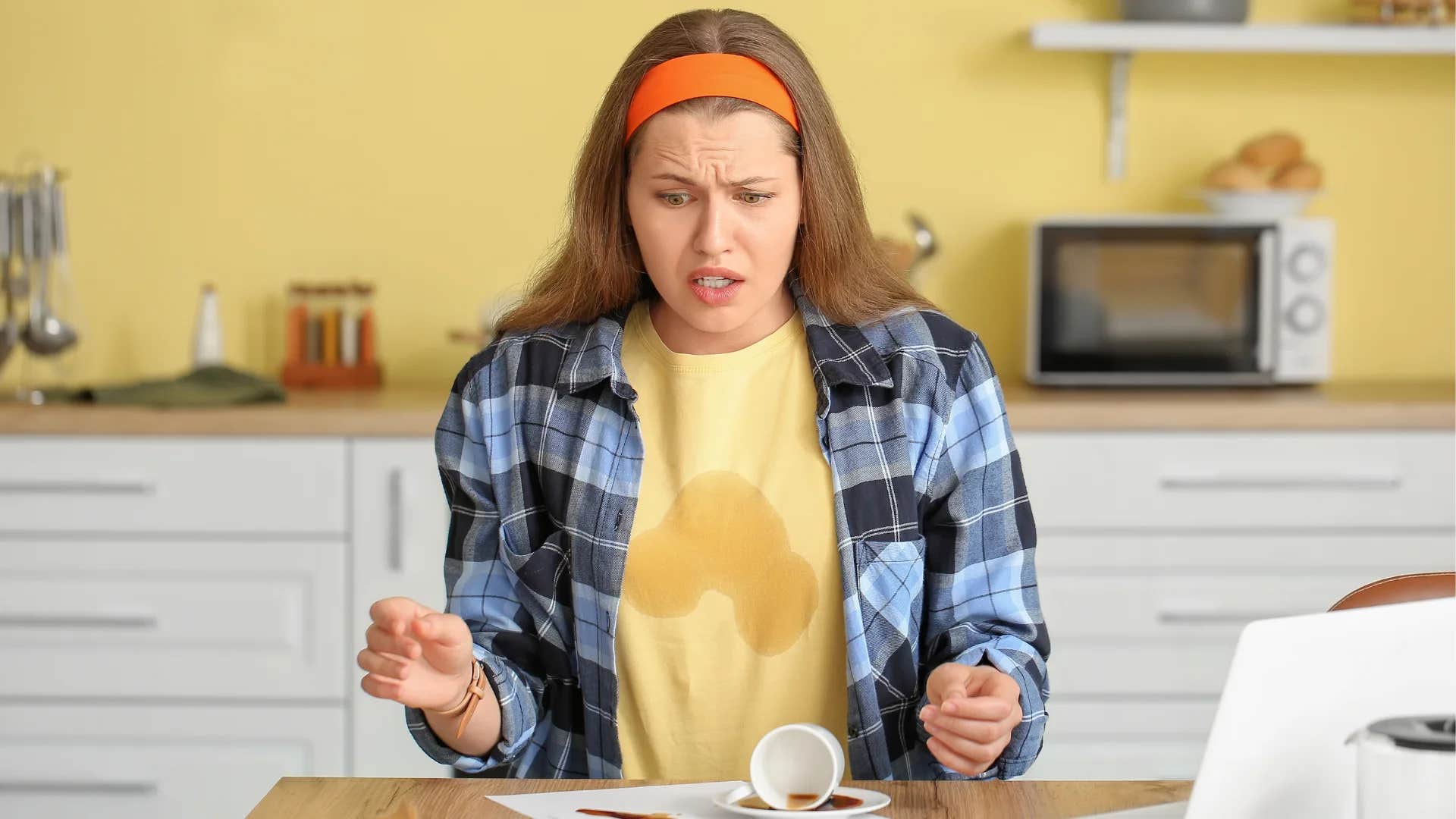 woman thinking to herself i need to be perfect