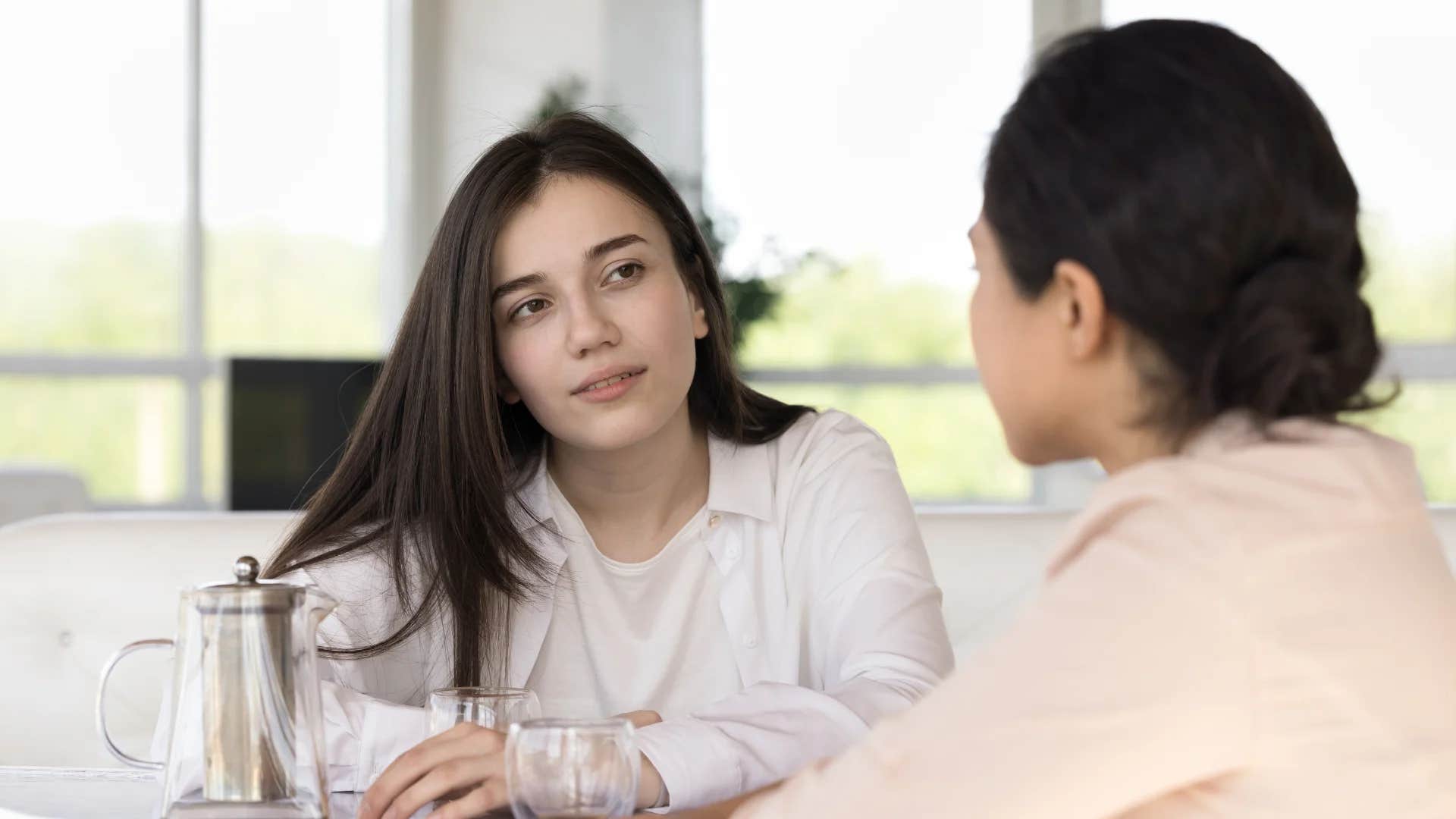 defensive woman saying that's just how i was raised