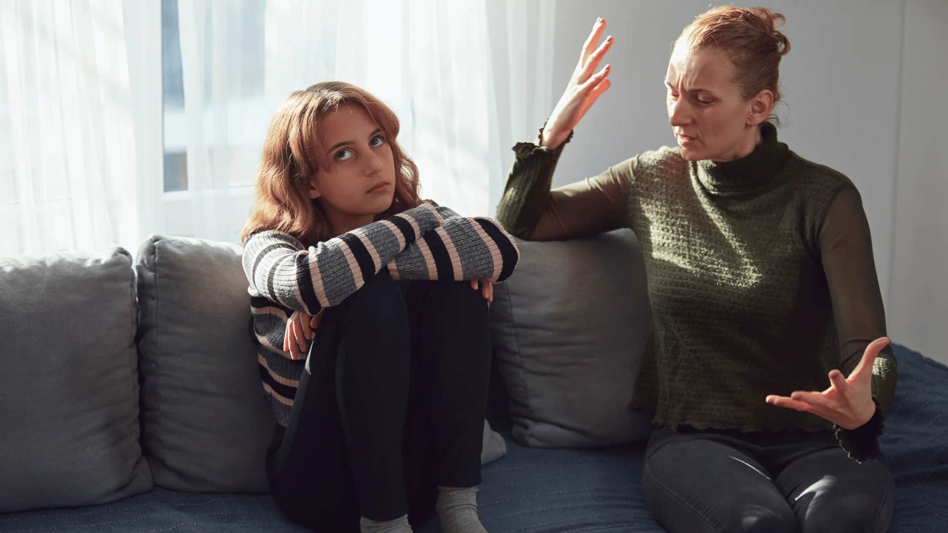 woman telling teenager if it wasn't for me you wouldn't be where you are