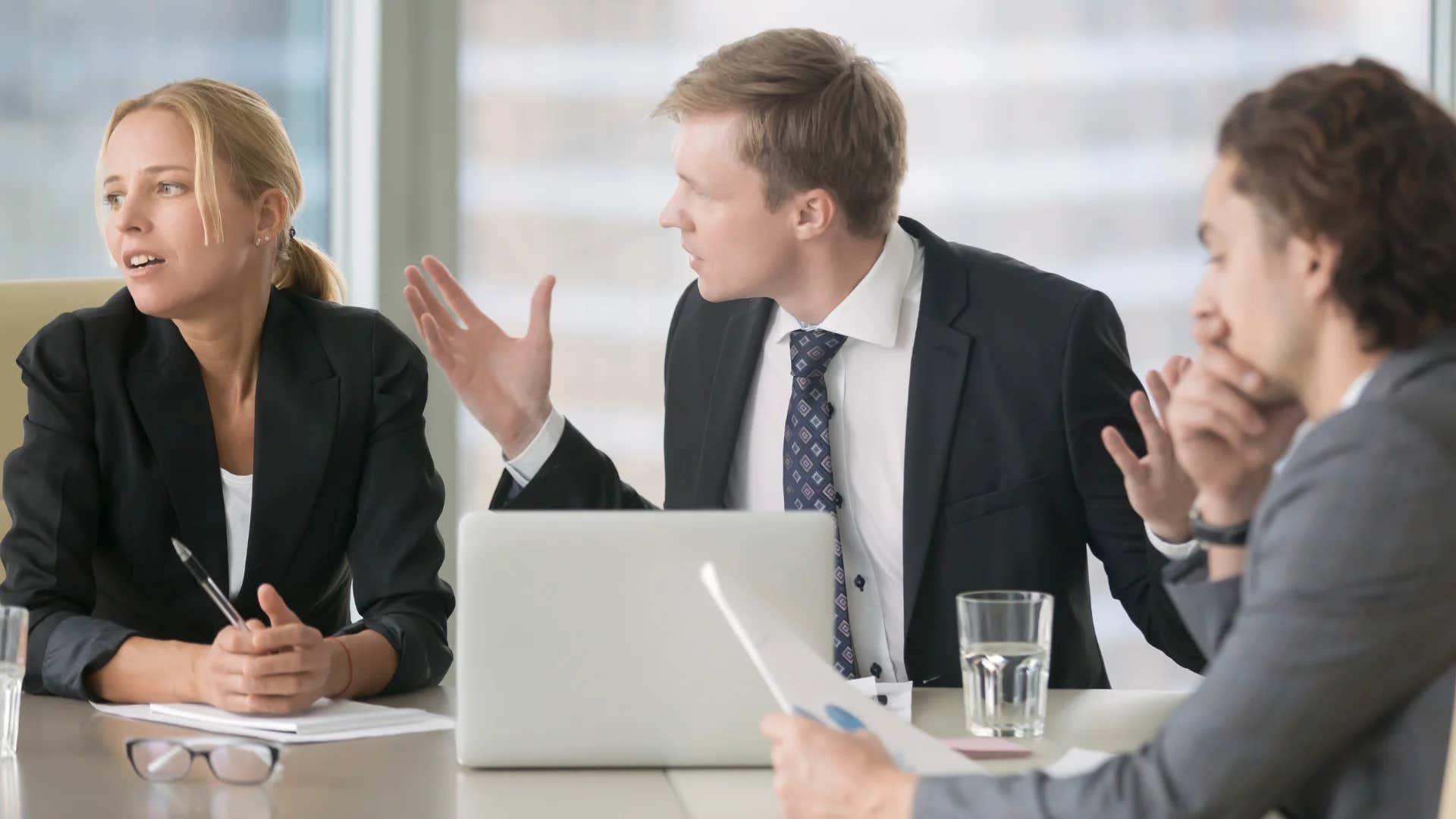 man telling colleagues do you know who i am