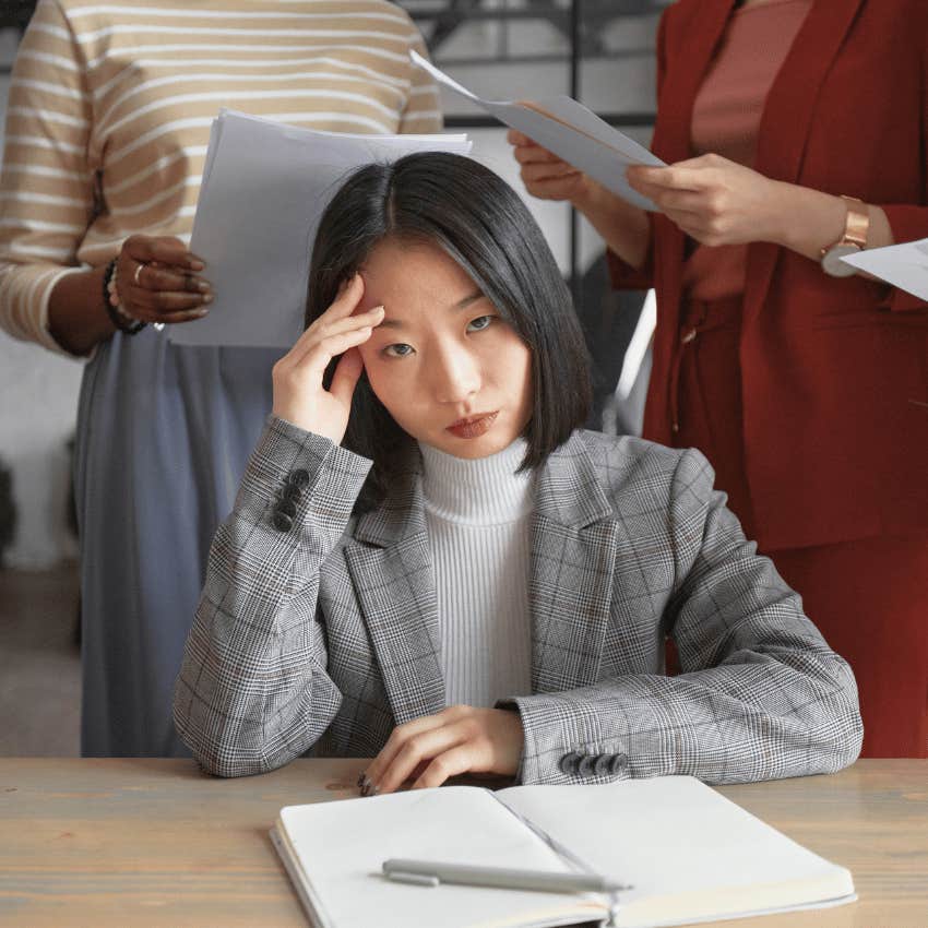 serious professional woman saying your last-minute planning is not my emergency