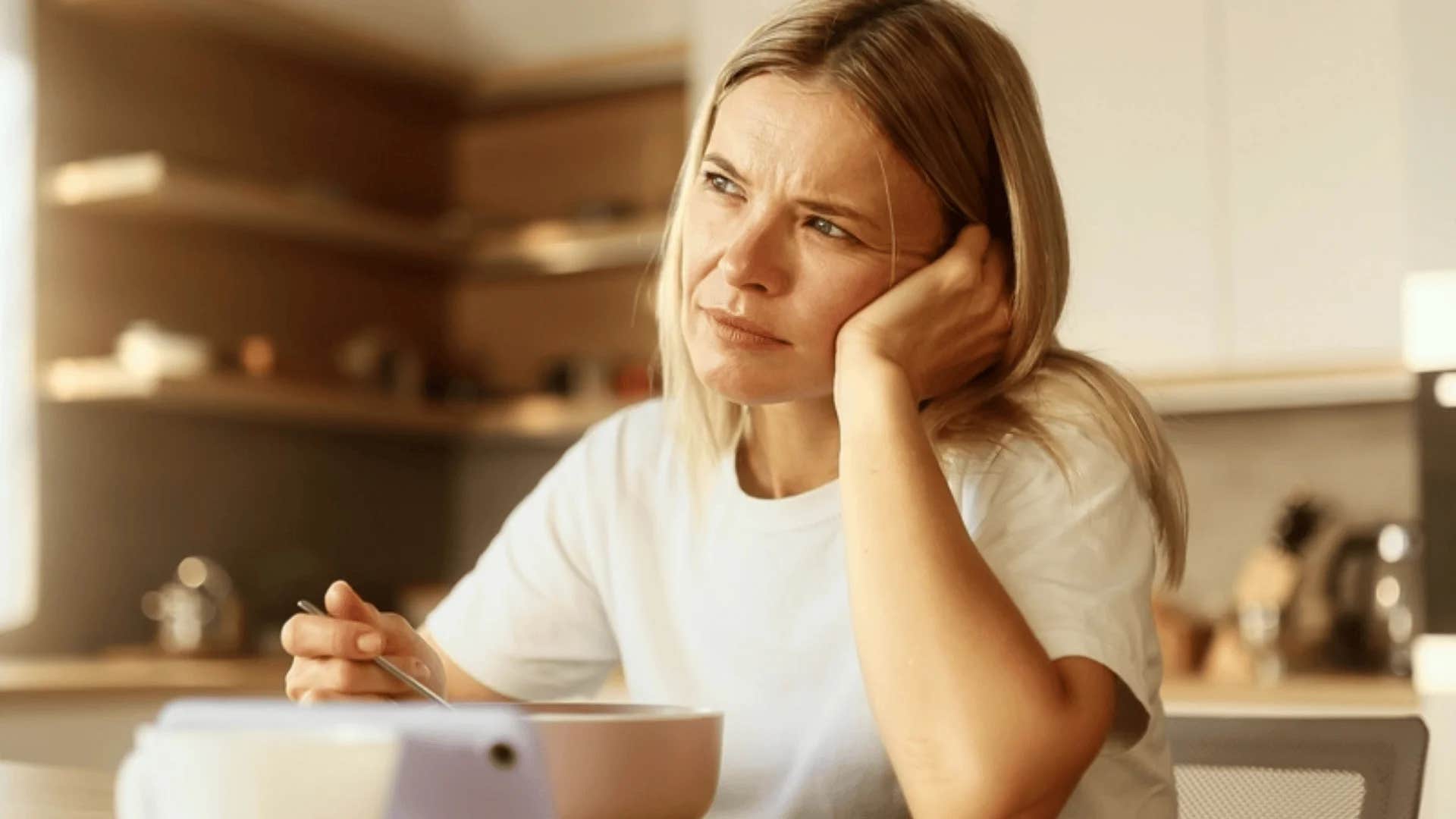 woman saying i'm just tired