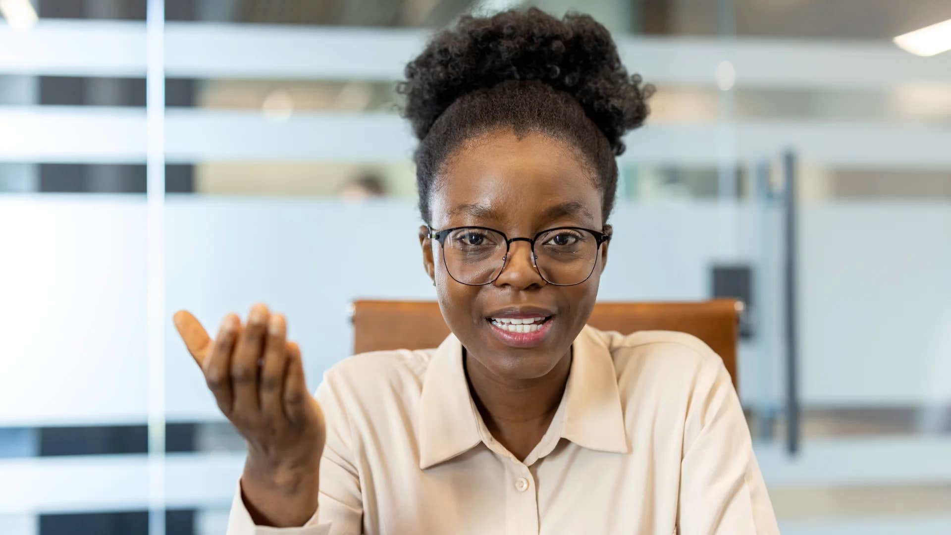 professional woman saying i know you've done what you could with what you had to work with