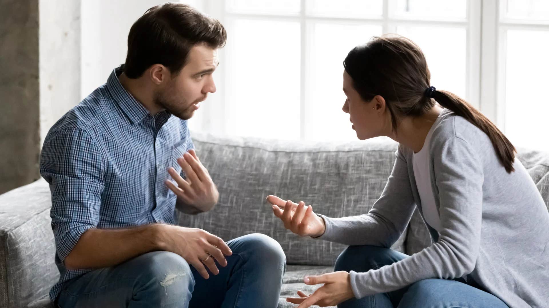 woman telling man that he's proof not everyone deserves a second chance