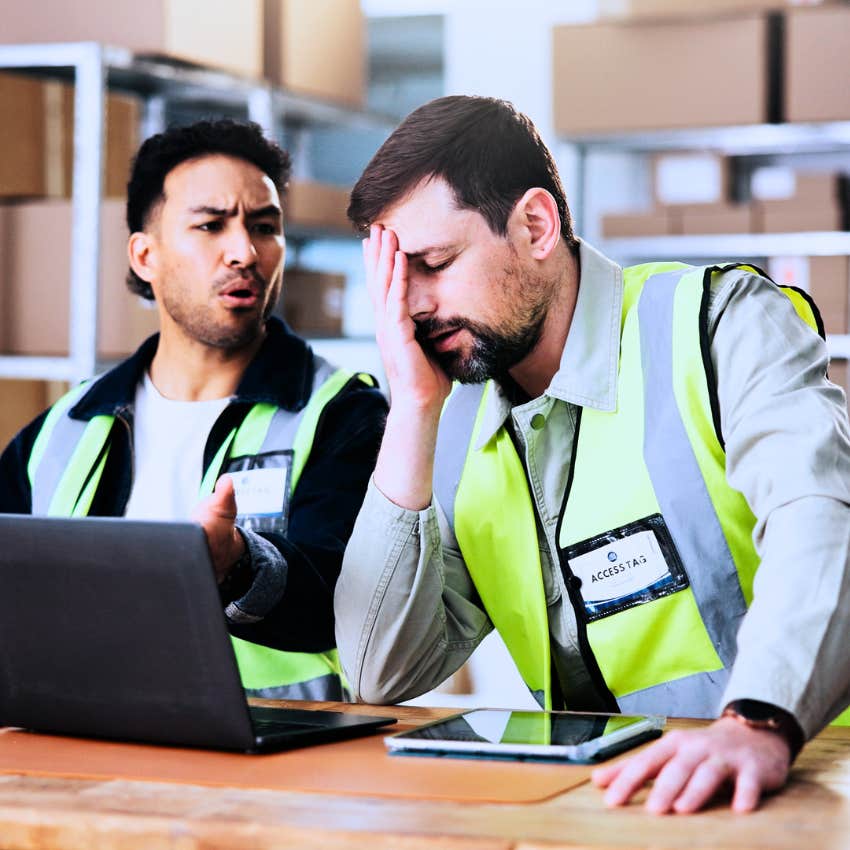Man saying "I'm in over my head" while stressed at work.