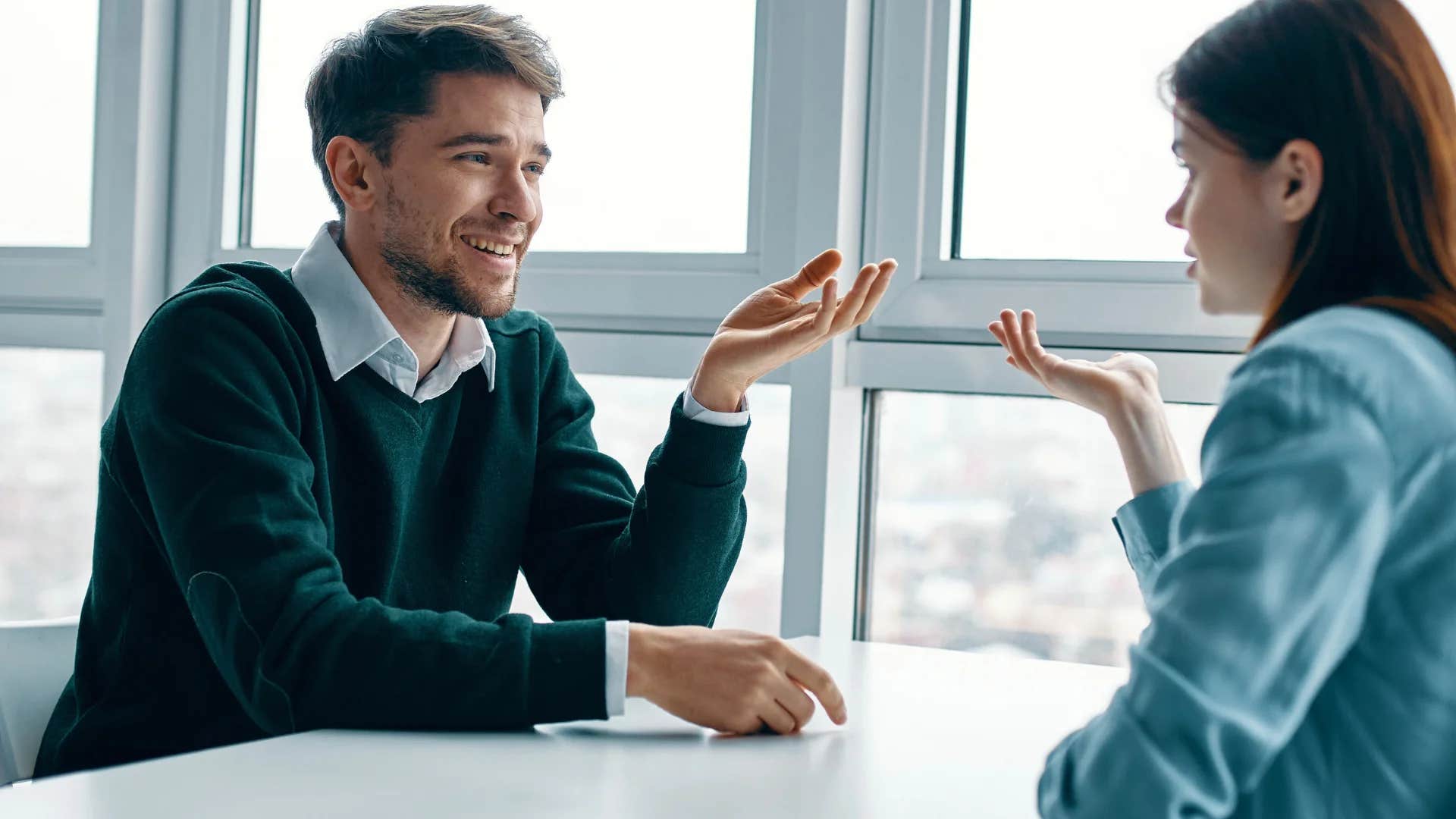 man telling partner it's not a big deal