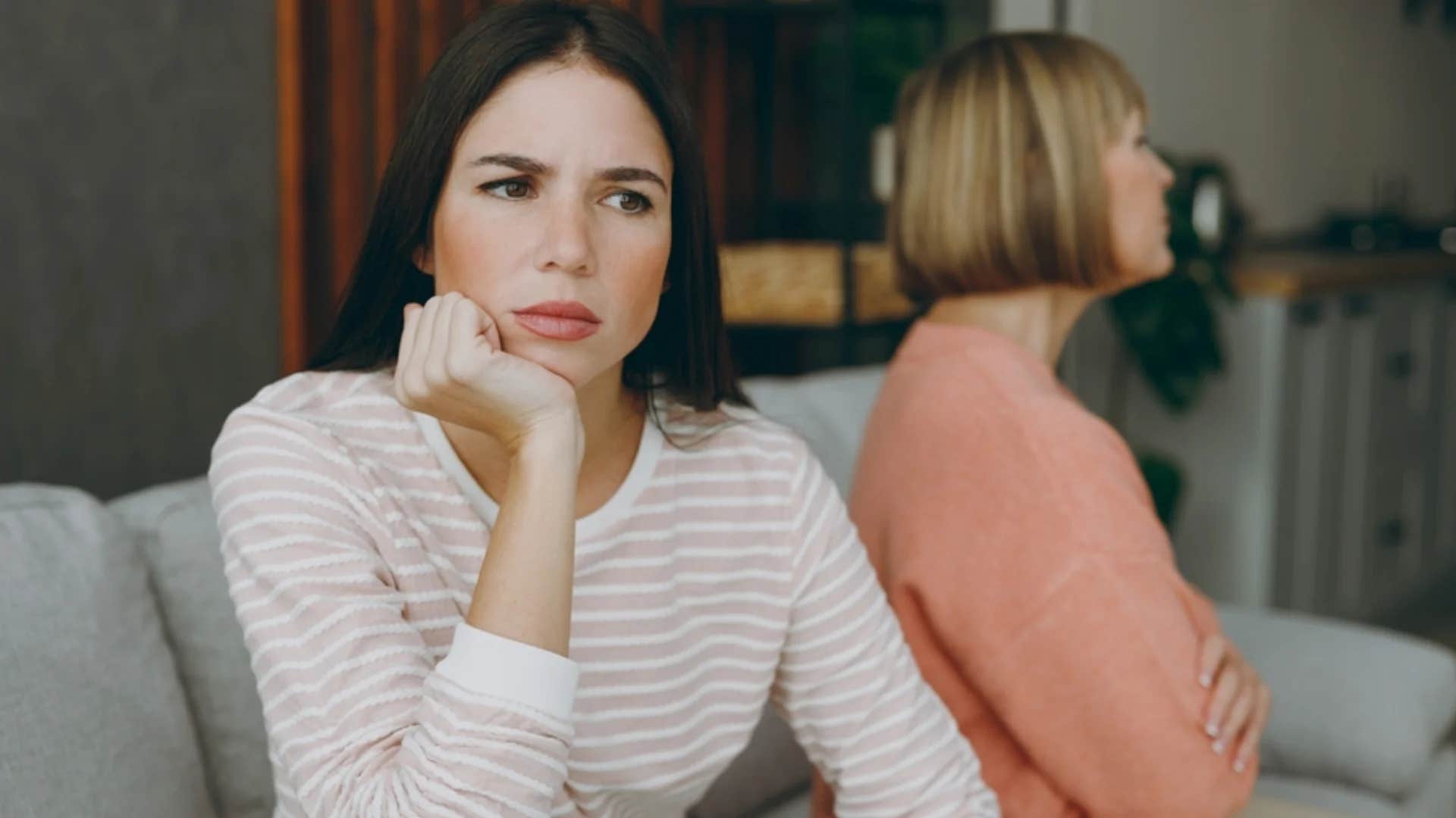 young woman being told you always do this