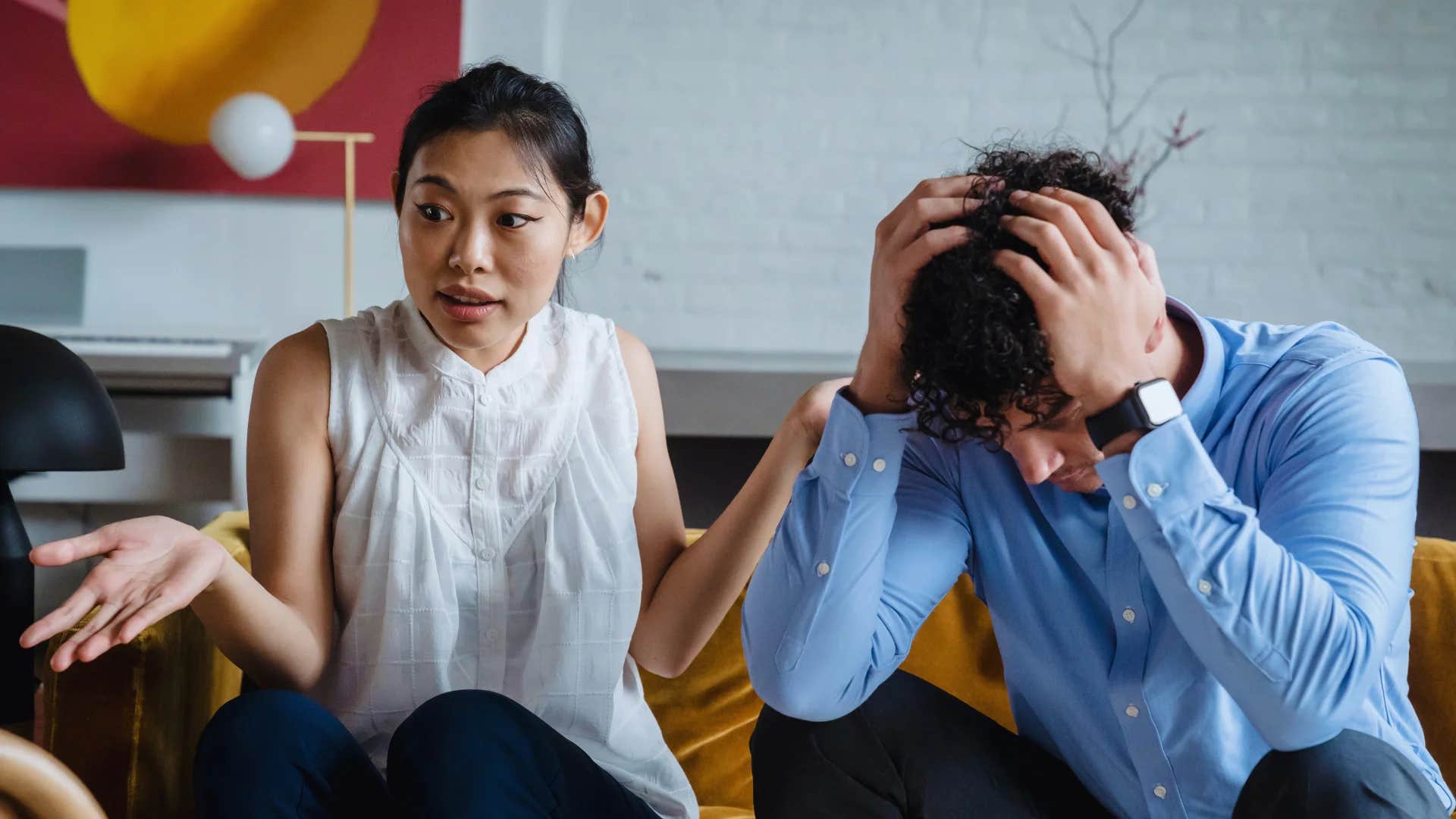 woman shrugging saying you're just too sensitive