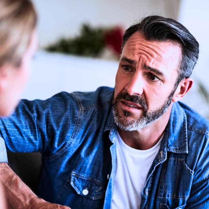 Man saying "help me understand" in an empathetic way.