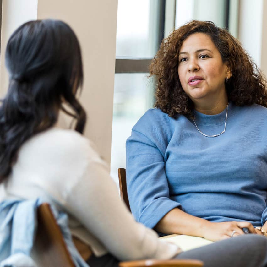 emotionally wise person telling the other person to take their time