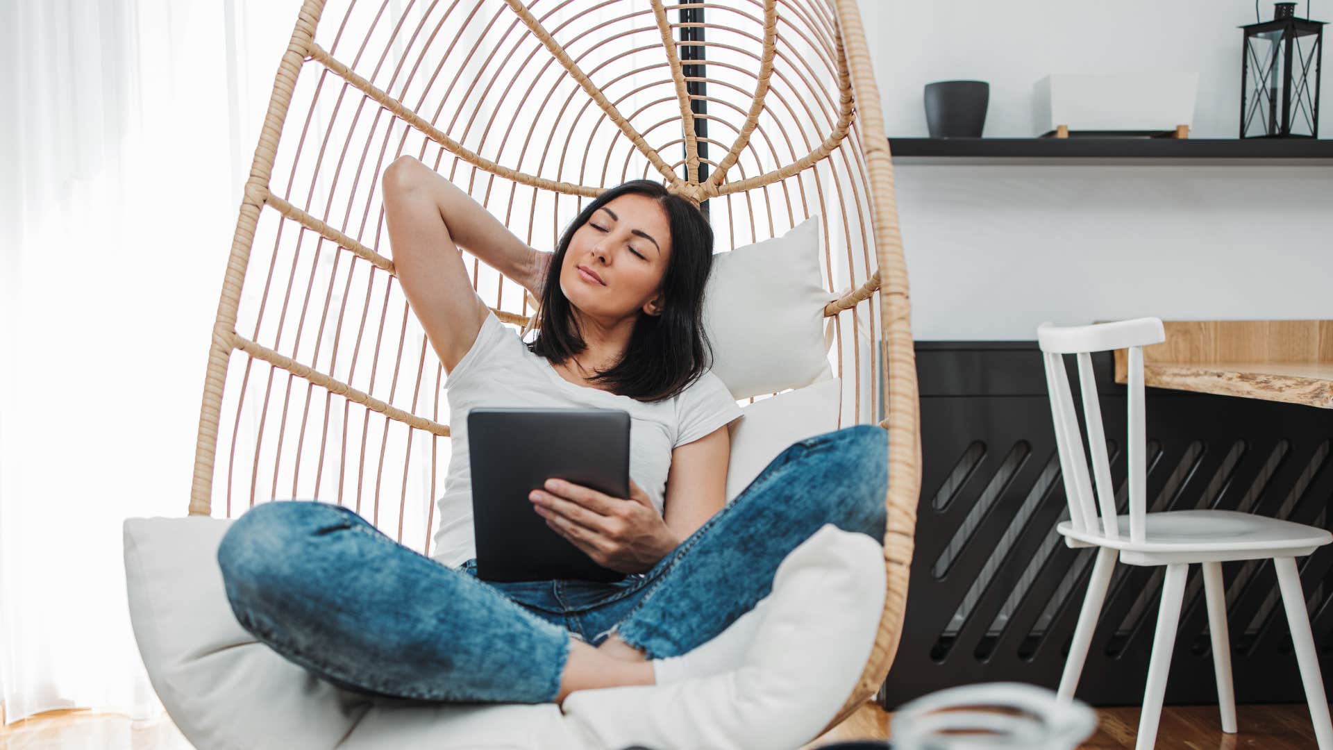 woman who's losing her ability to have fun saying she'll just stay home