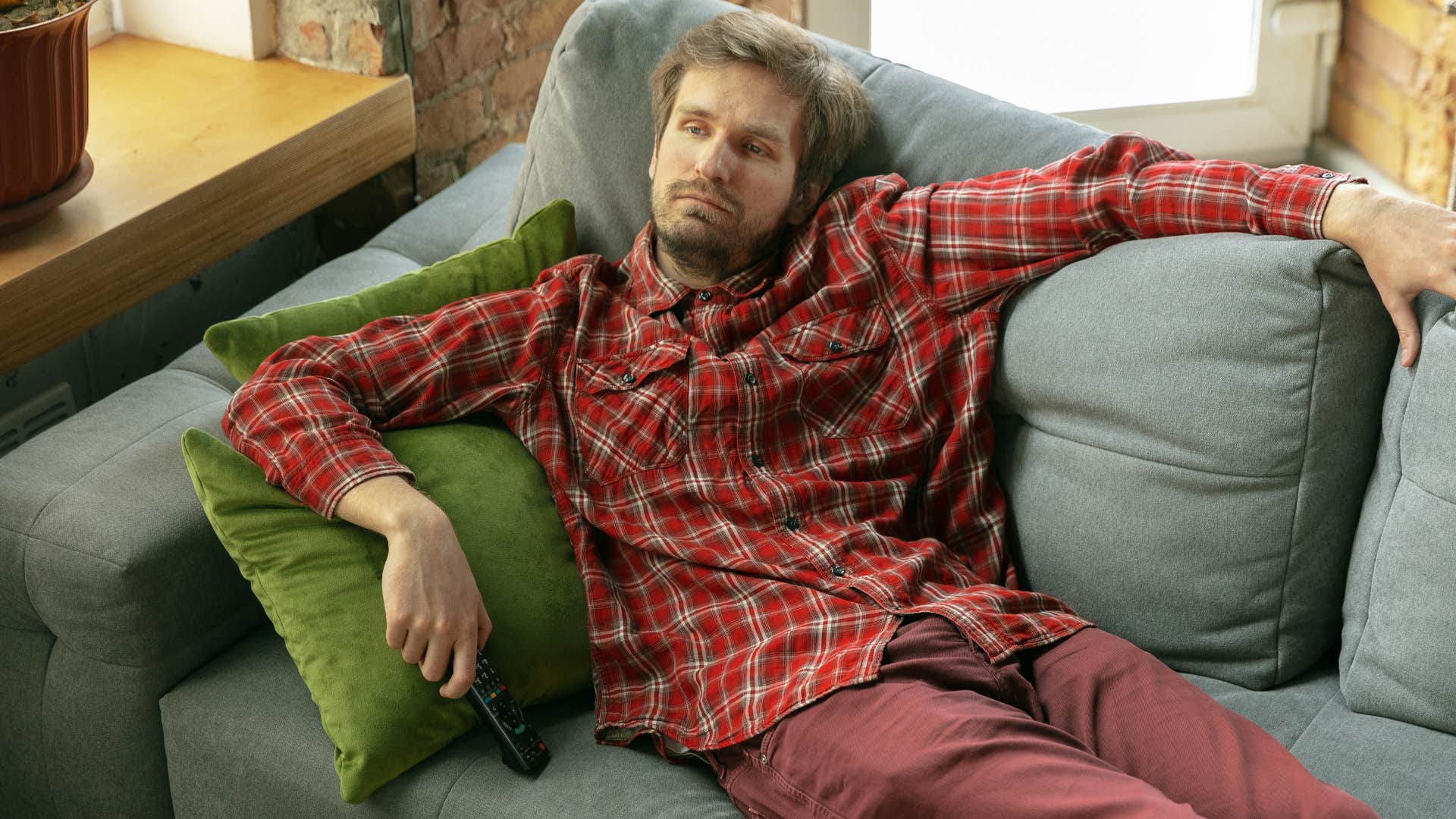 man who's losing his ability to have fun saying maybe next time