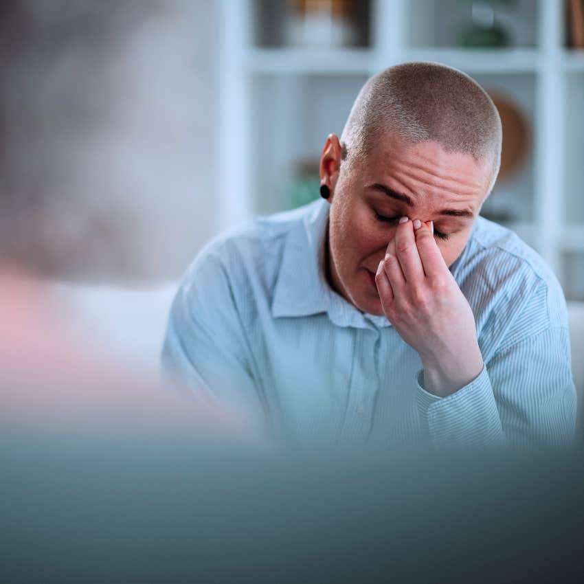 stressed person at work saying nothing is going right