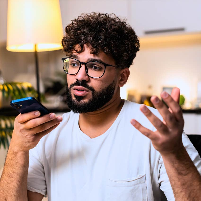 Man who knows when to say no on the phone.