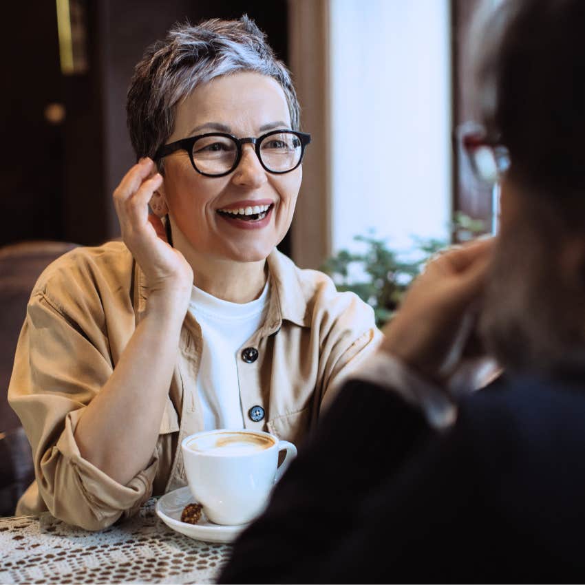 Woman who gets along with everyone saying tell me more about that