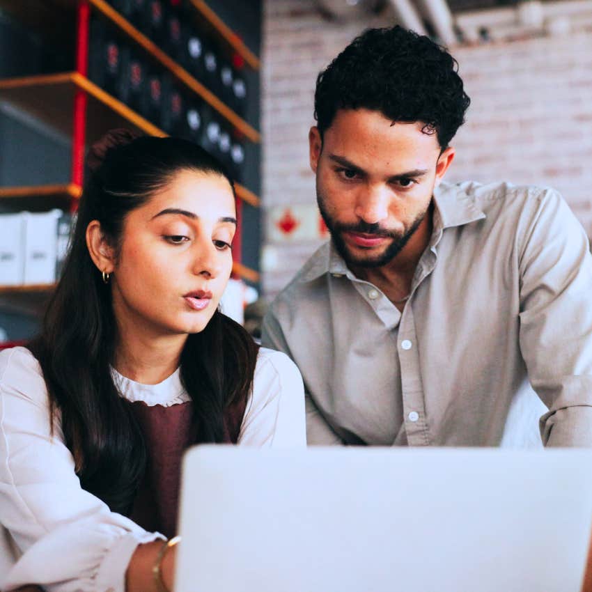 man raised by a good family asking colleague for help