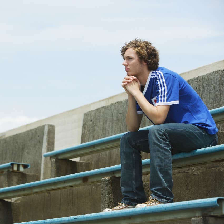 man who feels like he doesn't really belong overthinking