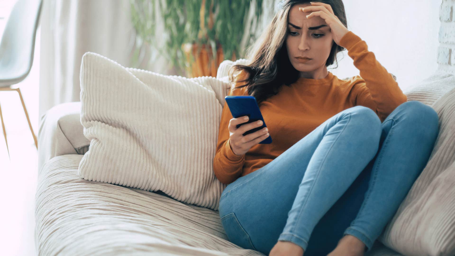 impatient woman connecting with her AI friend
